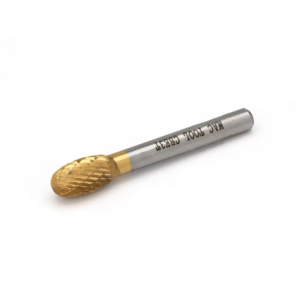 Oval Titanium-Nitride Coated Carbide Burr 1
