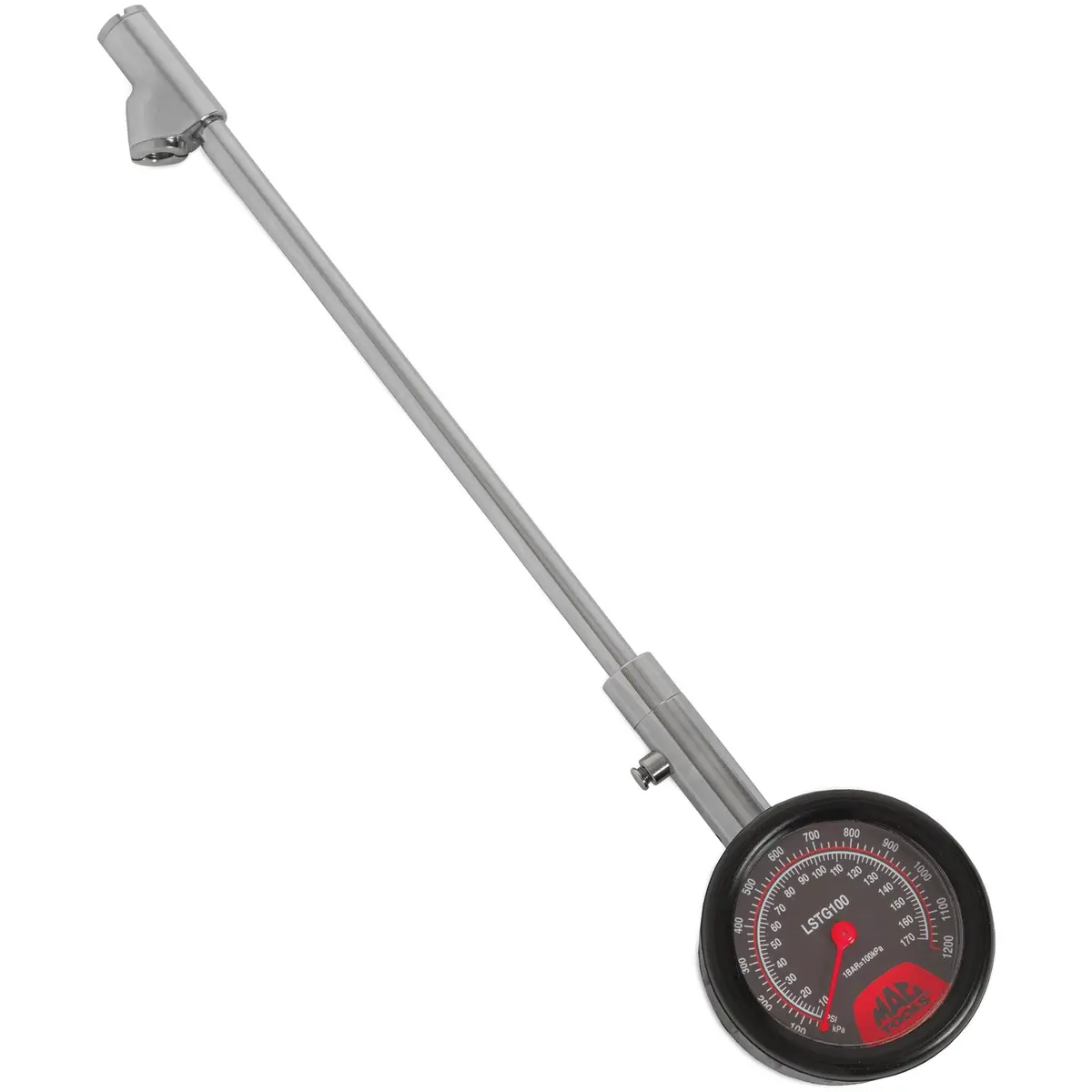 Long-Stem Heavy-Duty Tire Pressure Gauge 170 Psi 1