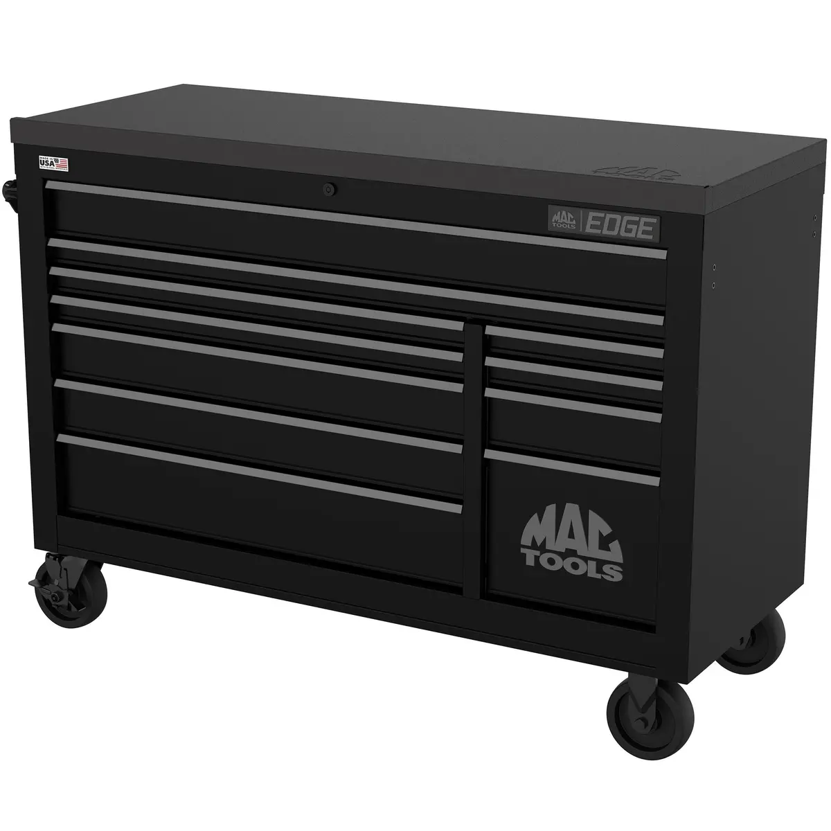 Edge™ 11-Drawer Workstation - Flat Black/Gunmetal Trim 1