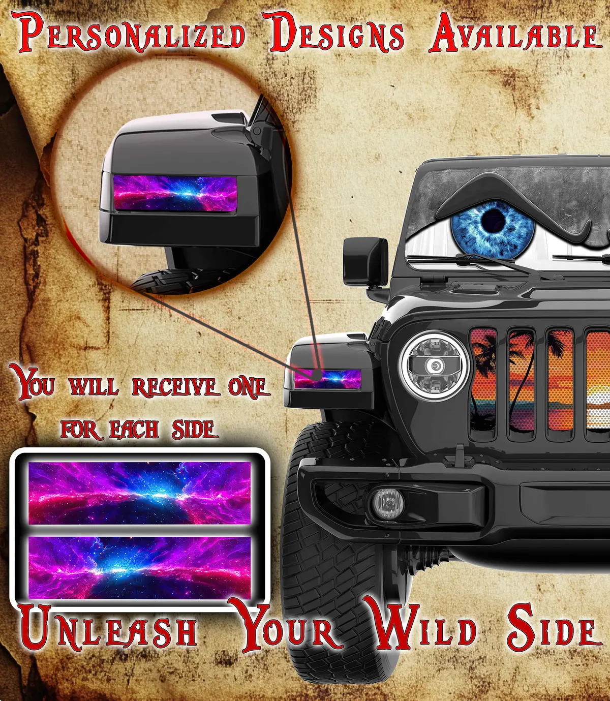 Space Jl And Gladiator Turn Signal Decal 31 1