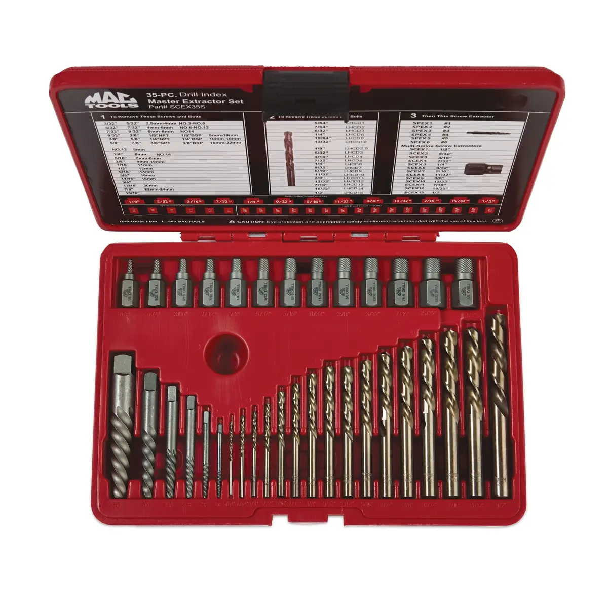 35-Pc. Master Extractor Set With Drill Bits 1