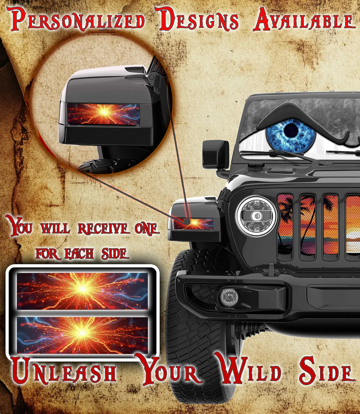 Spark Jl And Gladiator Turn Signal Decal. 32 1
