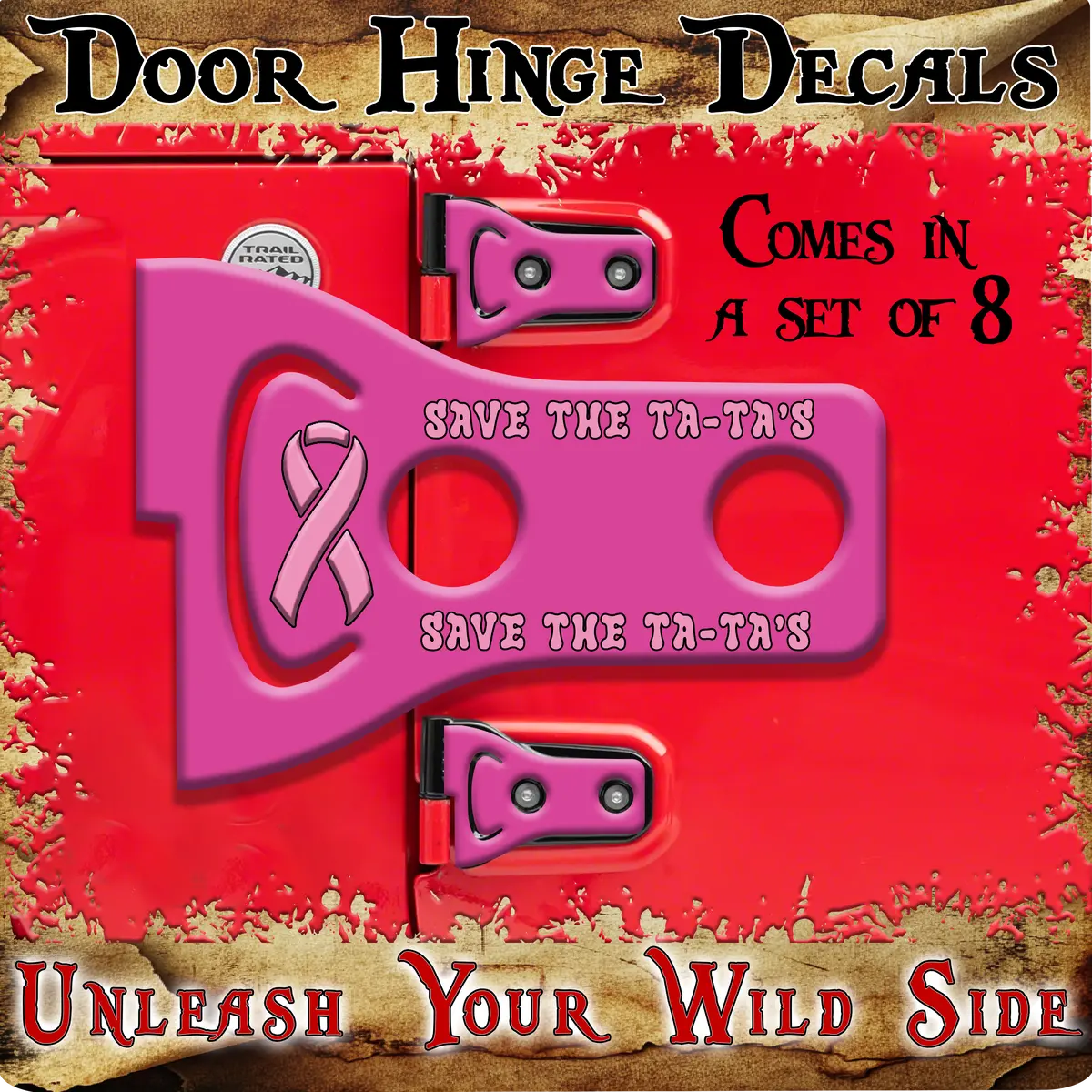 Save The Ta Ta's Door Hinge Decals 32 1