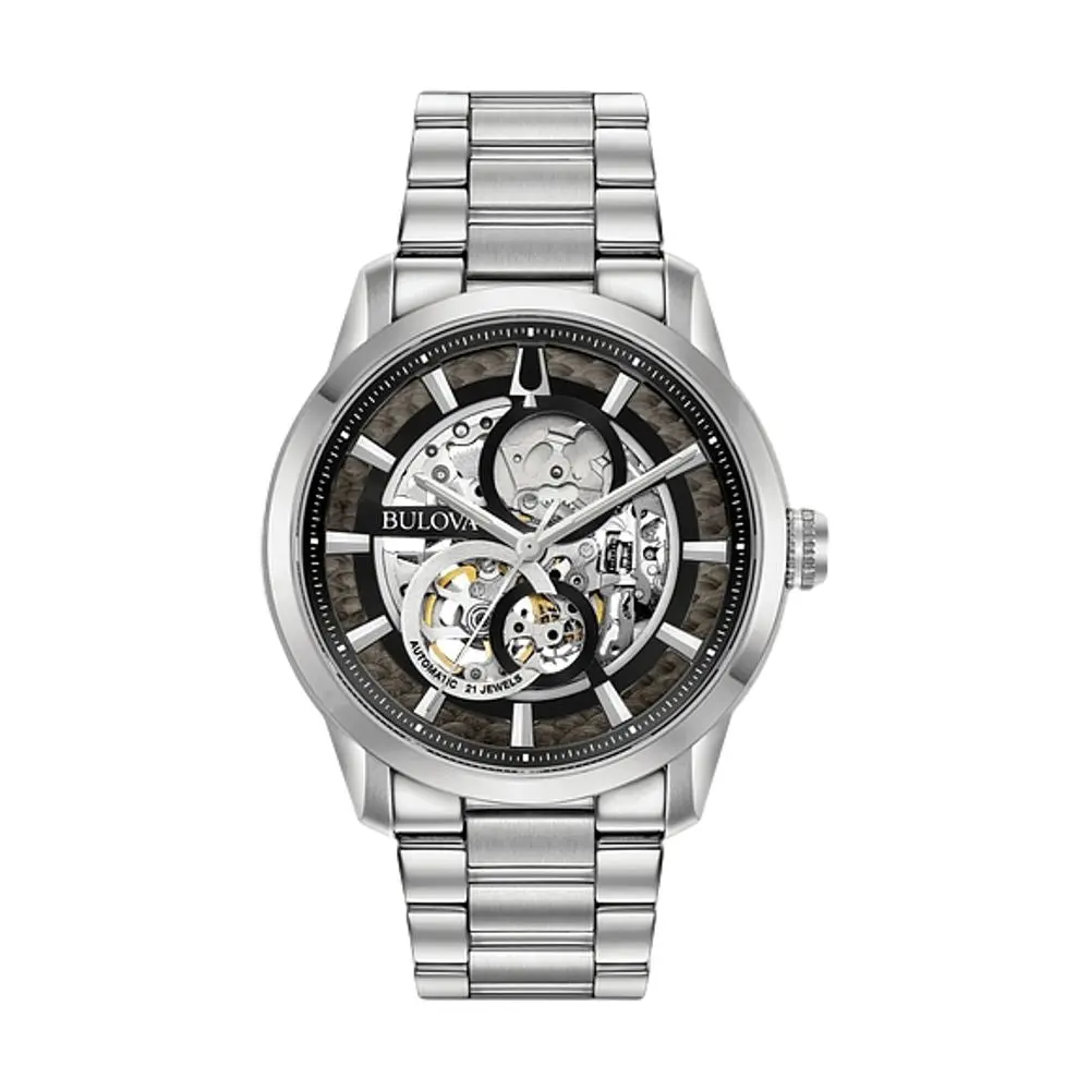 Sutton 43Mm - Black Skeleton On Bracelet 1