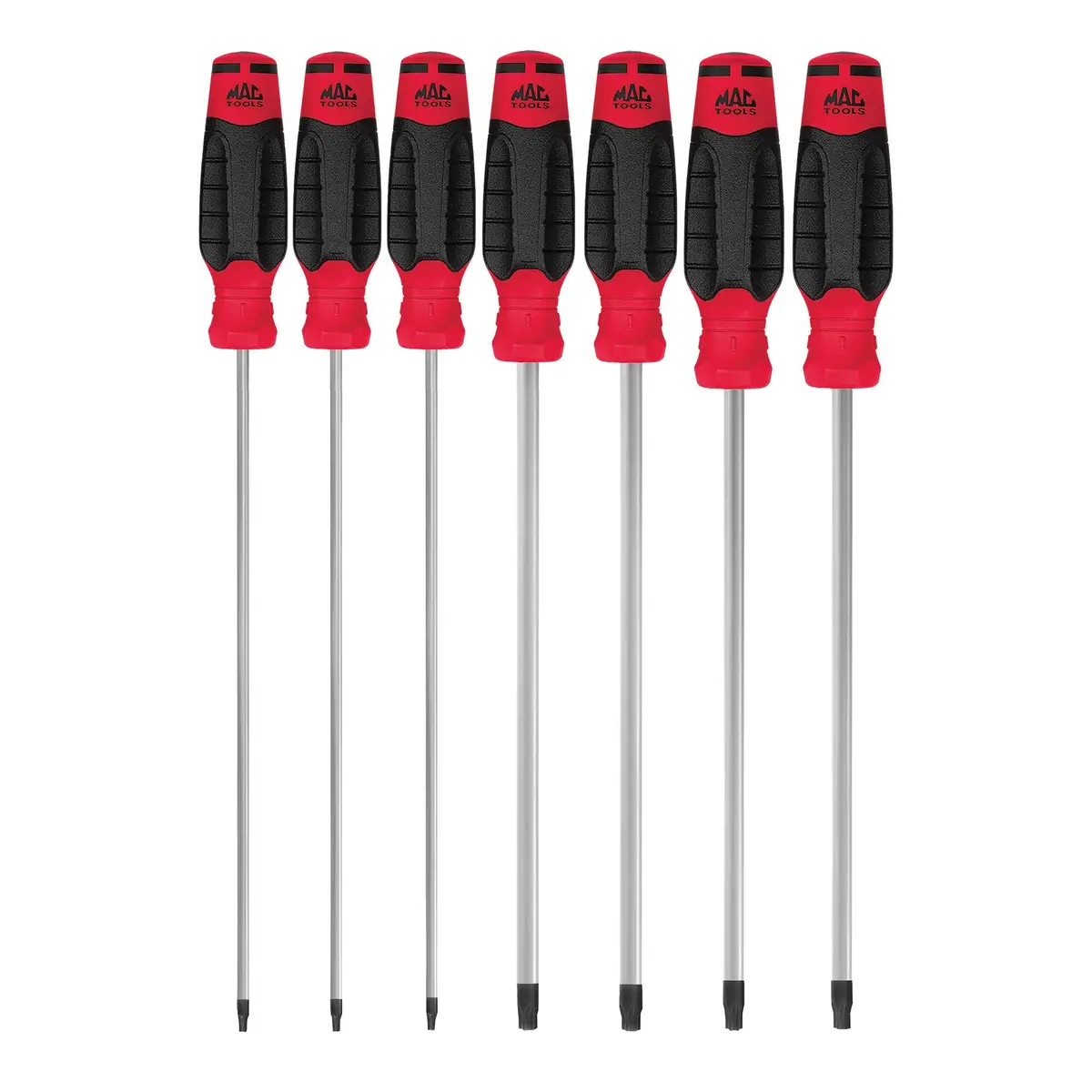 7-Pc. Mac-Grip Tamper-Resistant  Torx Screwdriver Set - Red 1