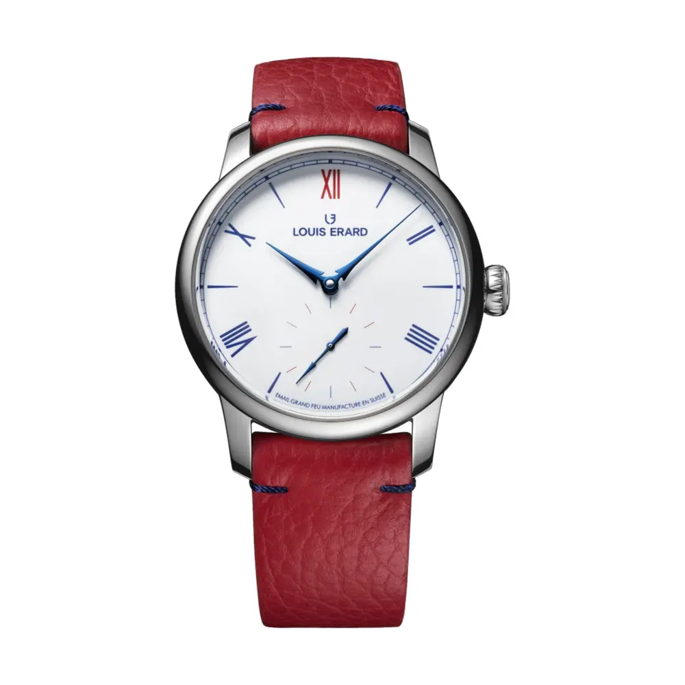 Excellence Émail (Enamel) Grande Feu Ii Limited Edition 39Mm - White On Leather Strap 1