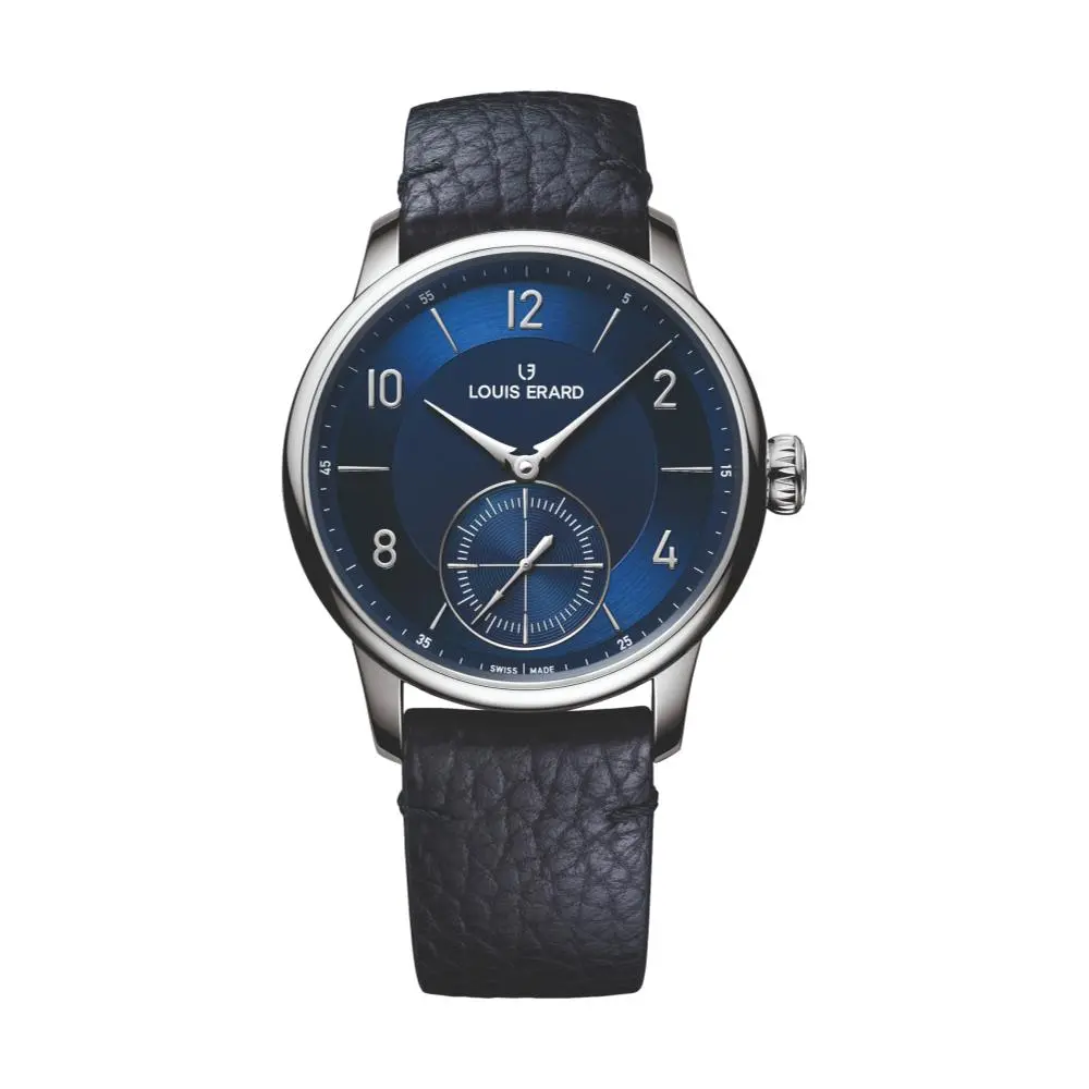 Excellence Petite Seconde Couleurs Bleu Nuit 39Mm - Blue On Leather Strap 1