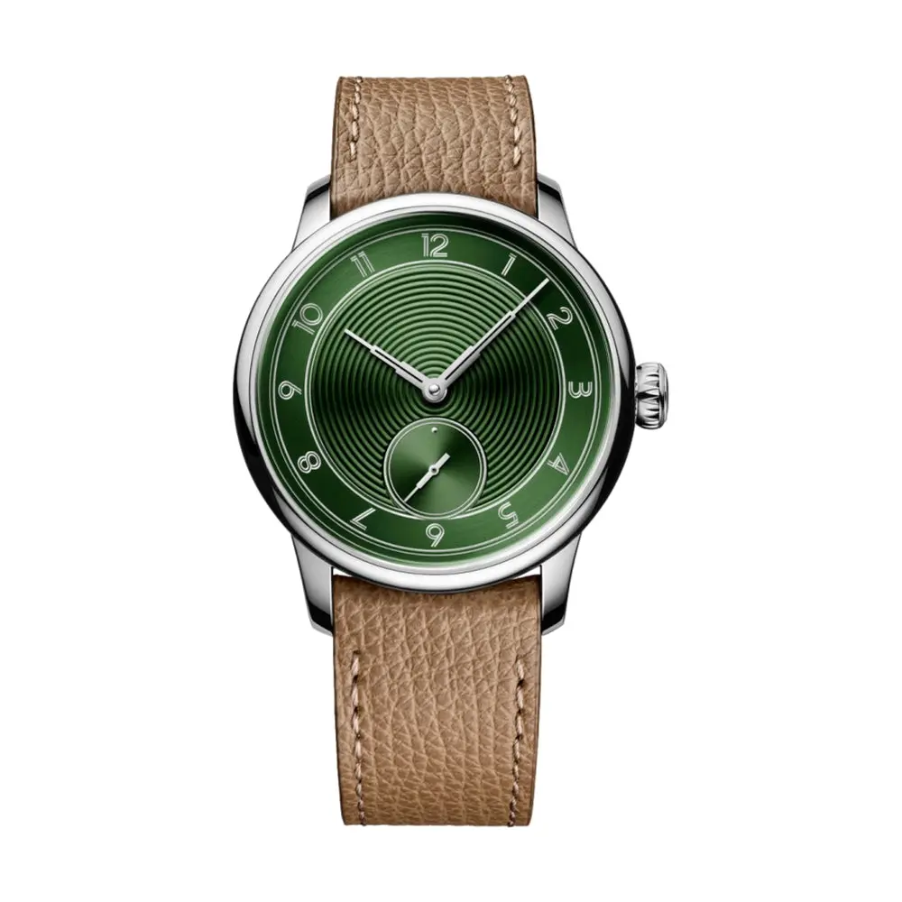 La Petite Seconde Metropolis Louis Erard X The Horophile 39Mm - Green On Leather Strap 1