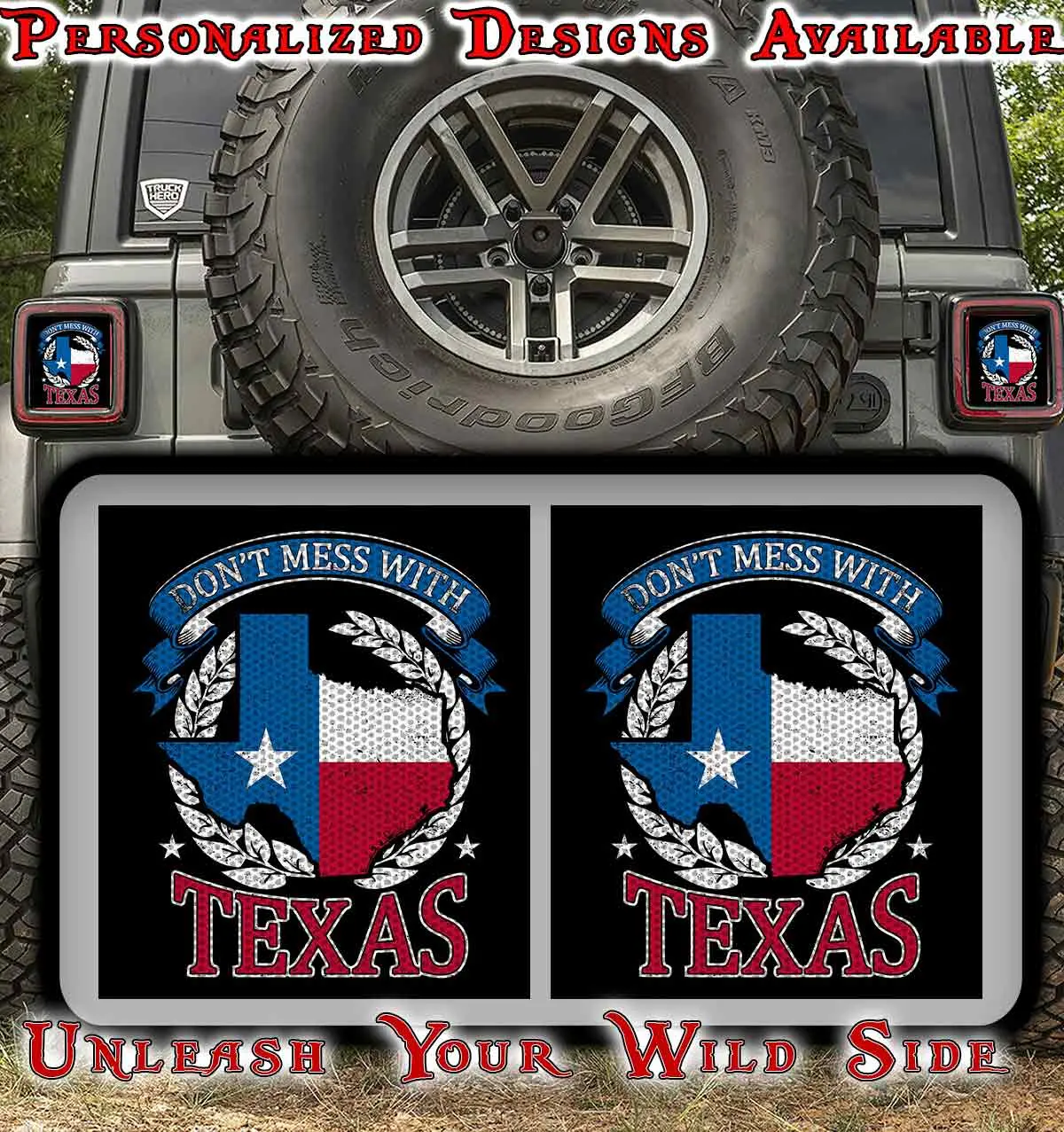 Don't Mess With Texas Taillight Cover Decal 34 1