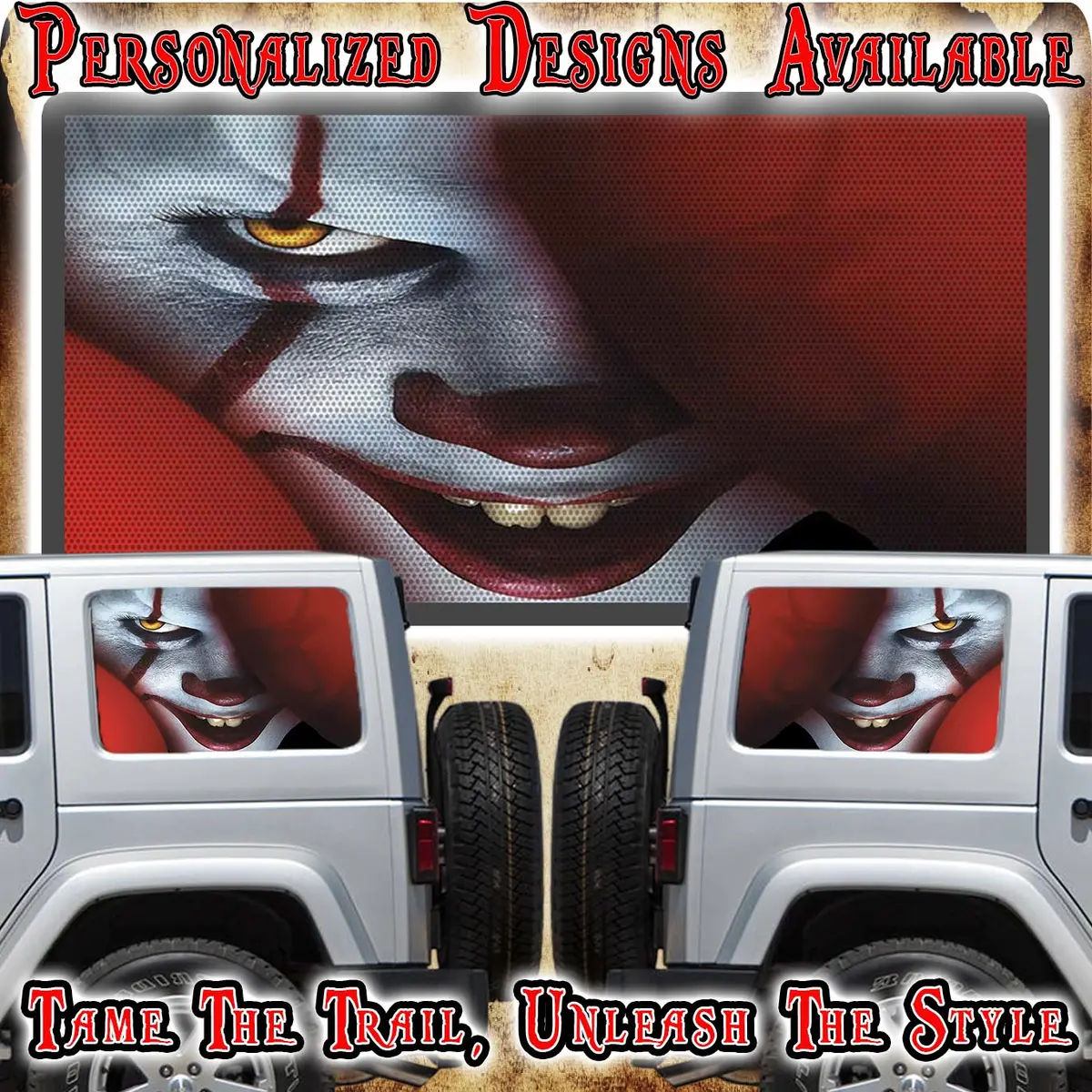 Penny Rear Quarter Window See Through Graphic. 1
