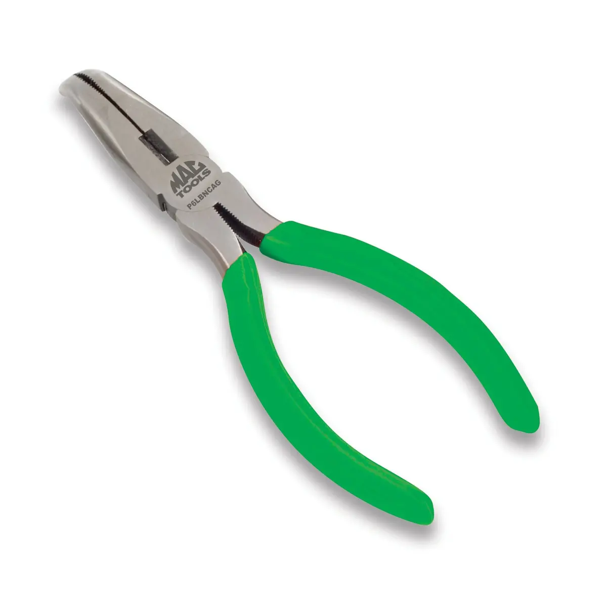 Bent Long-Nose Pliers With Cutter 6" - Green 1