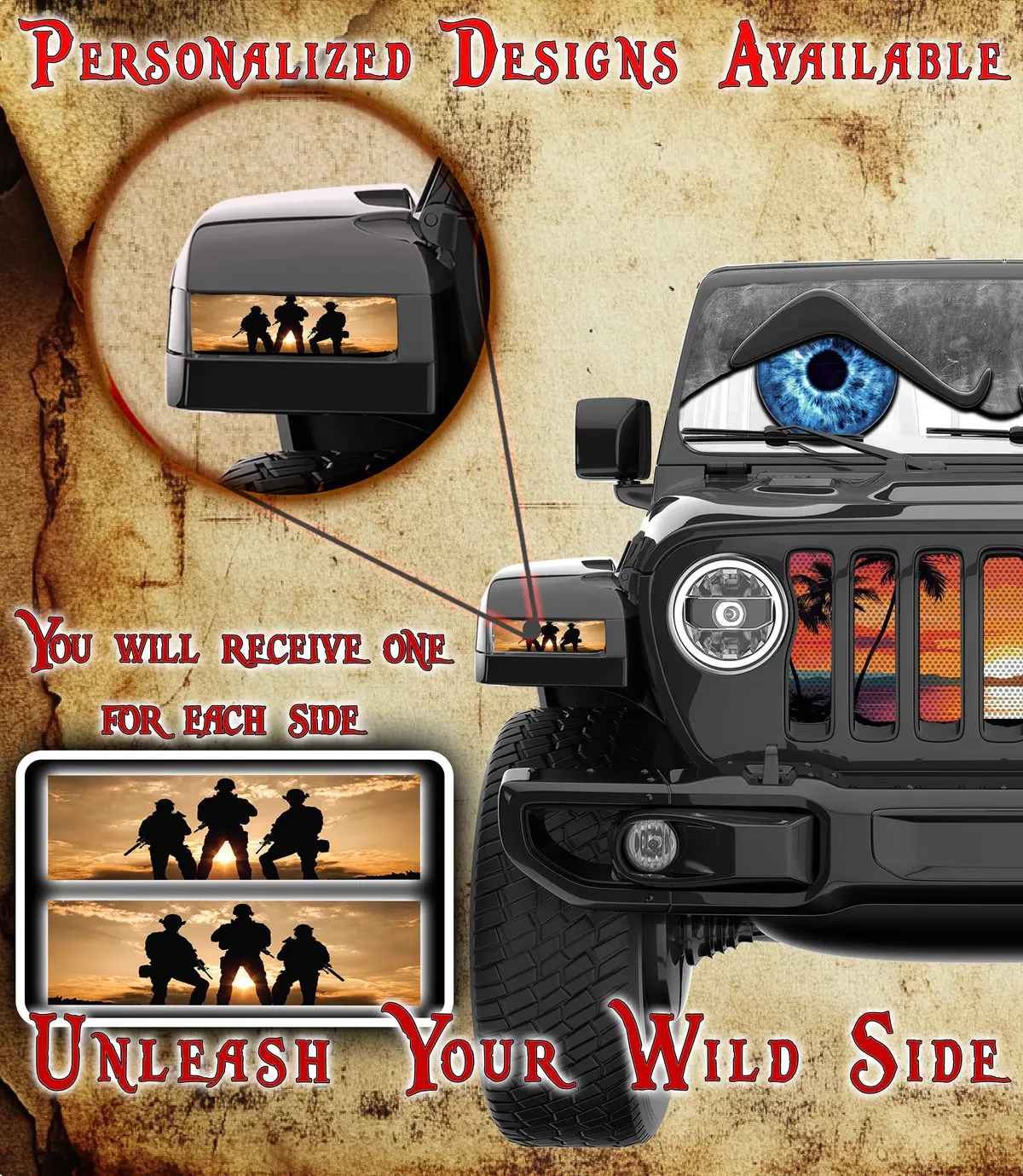 3 Soldiers Jl And Gladiator Turn Signal Decal 35 1