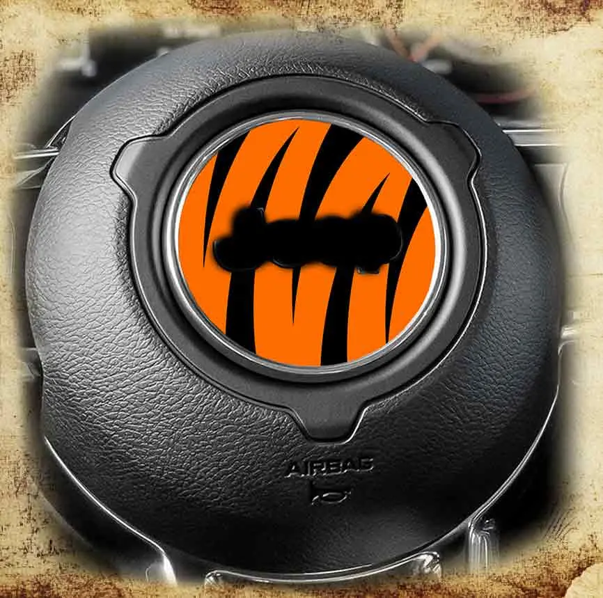 Steering Wheel Decal Tiger Strips 203 3