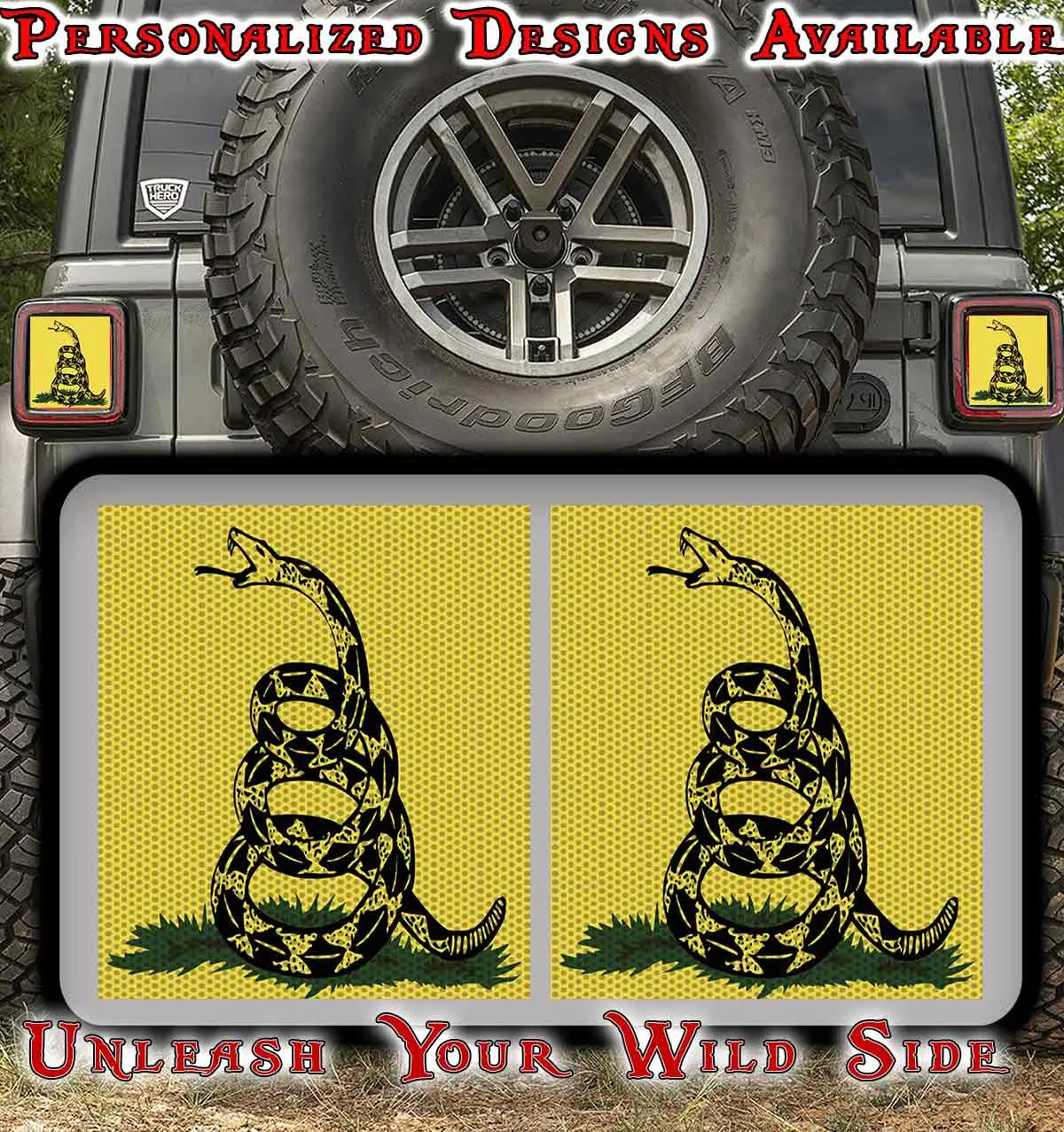 Don't Tread On Me Taillight Cover Decal 69 1