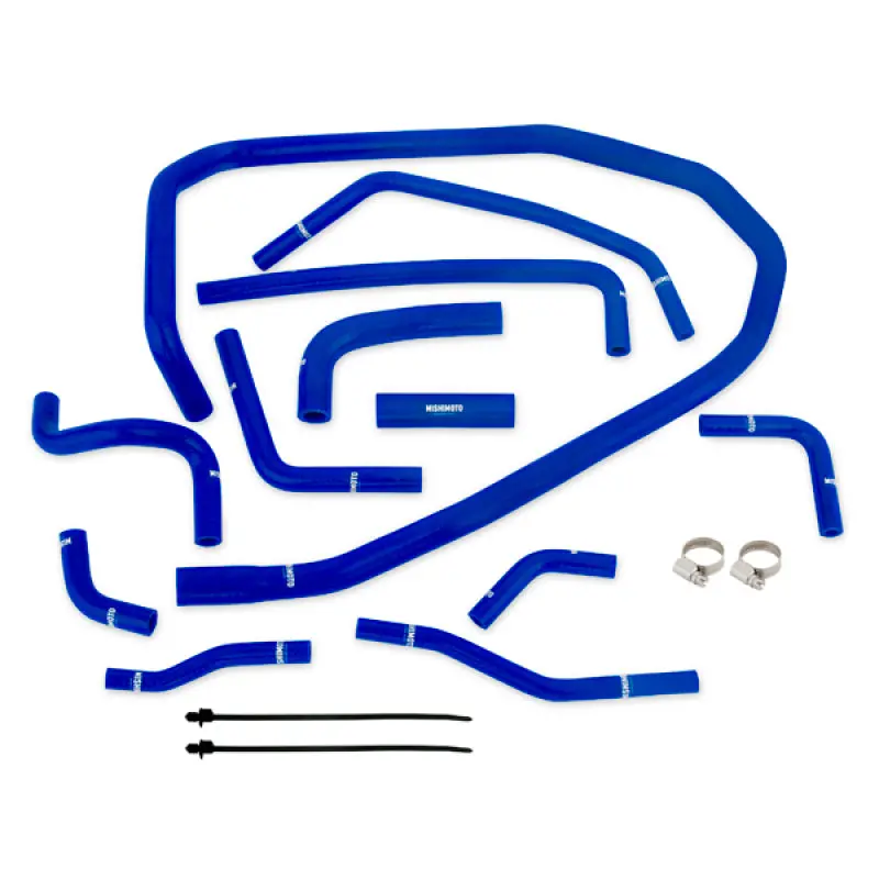 Mishimoto 2015 Subaru Wrx Blue Silicone Radiator Coolant Ancillary Hoses Kit 1