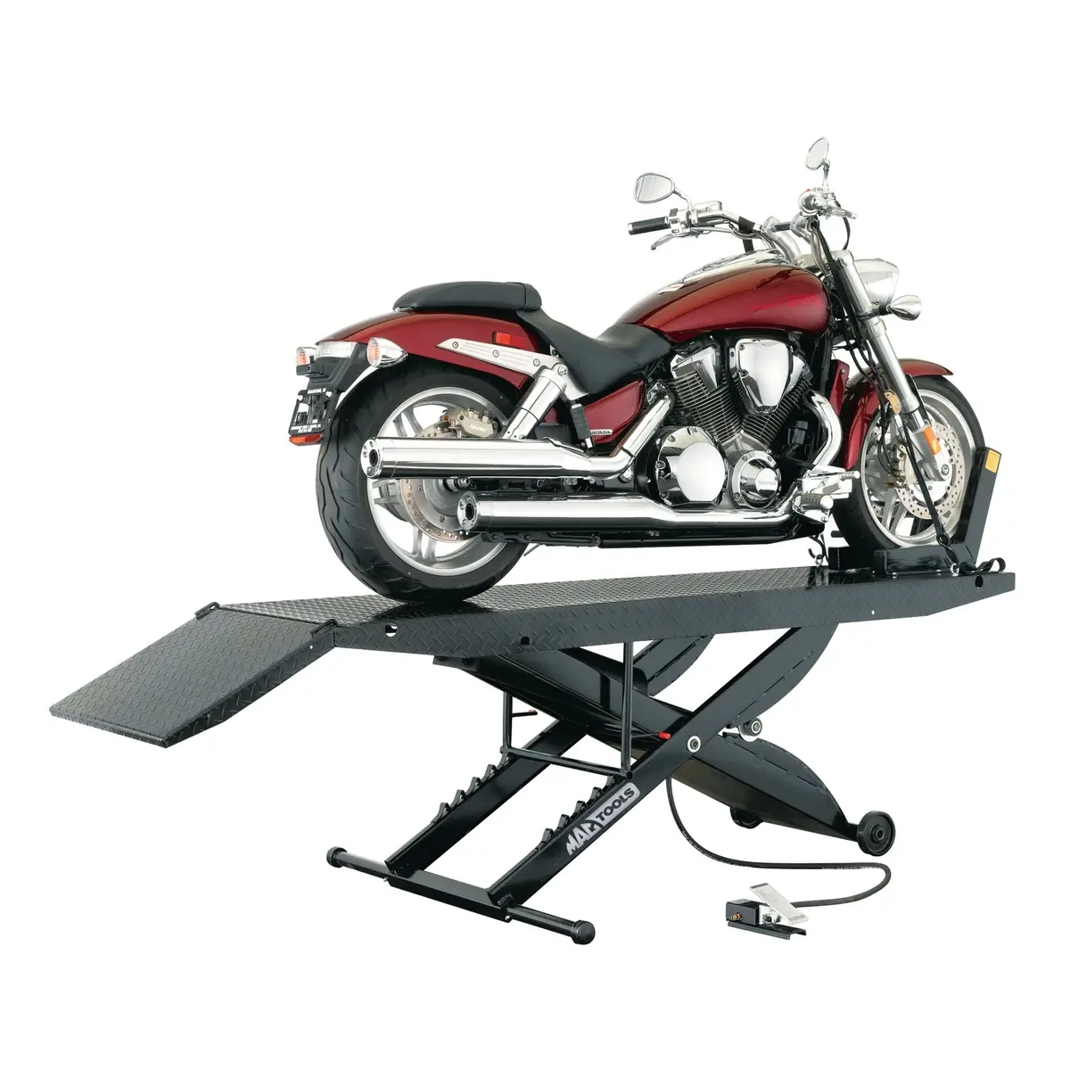 1,000-Lbs. Capacity Portable Pneumatic Motorcycle Lift 1