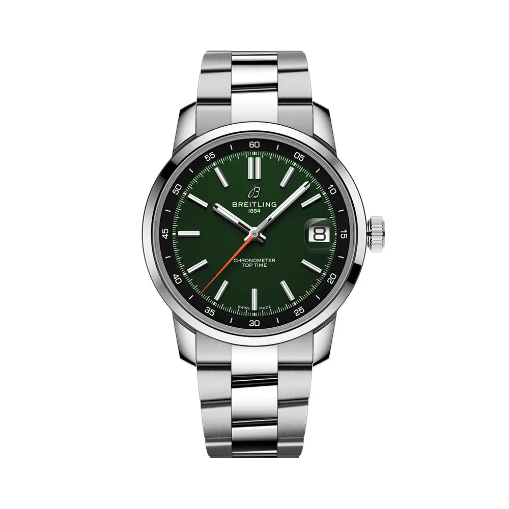Top Time B31 38Mm - Green On Bracelet 1
