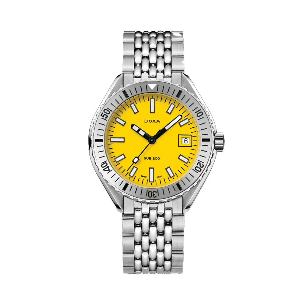 Sub 200 Divingstar 42Mm - Yellow On Bracelet 1