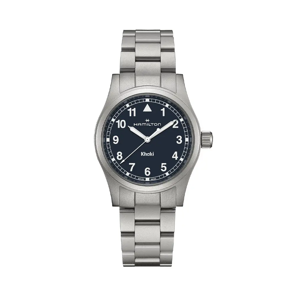 Khaki Field Quartz 38Mm - Blue On Bracelet 1