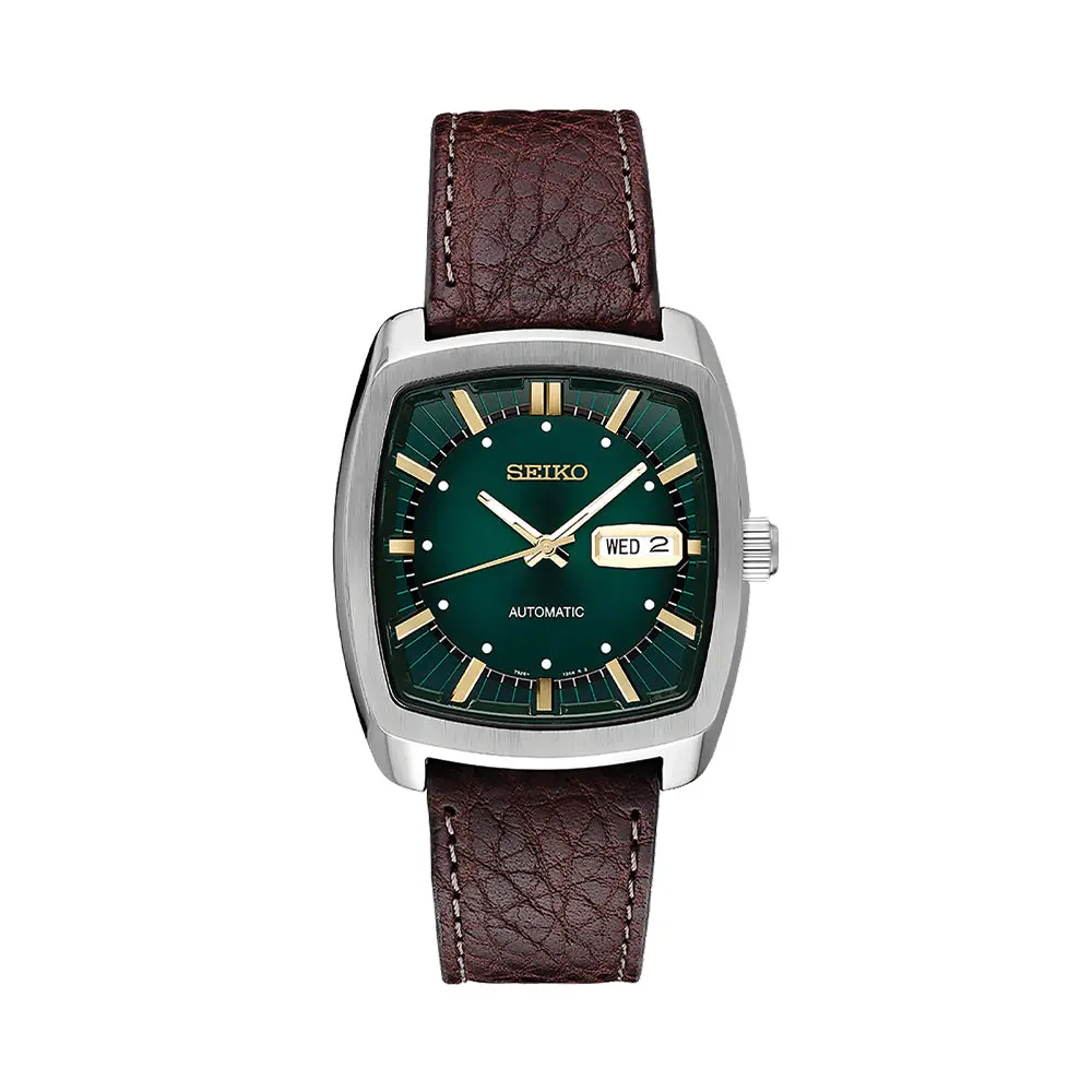 Snkp27 Recraft Series 39.5Mm - Green On Leather Strap 1