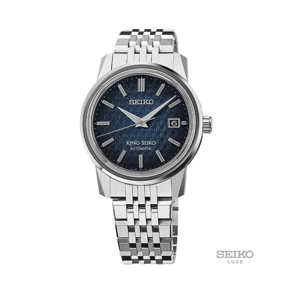 Sje105 King Seiko 38.6Mm - Blue On Bracelet 1