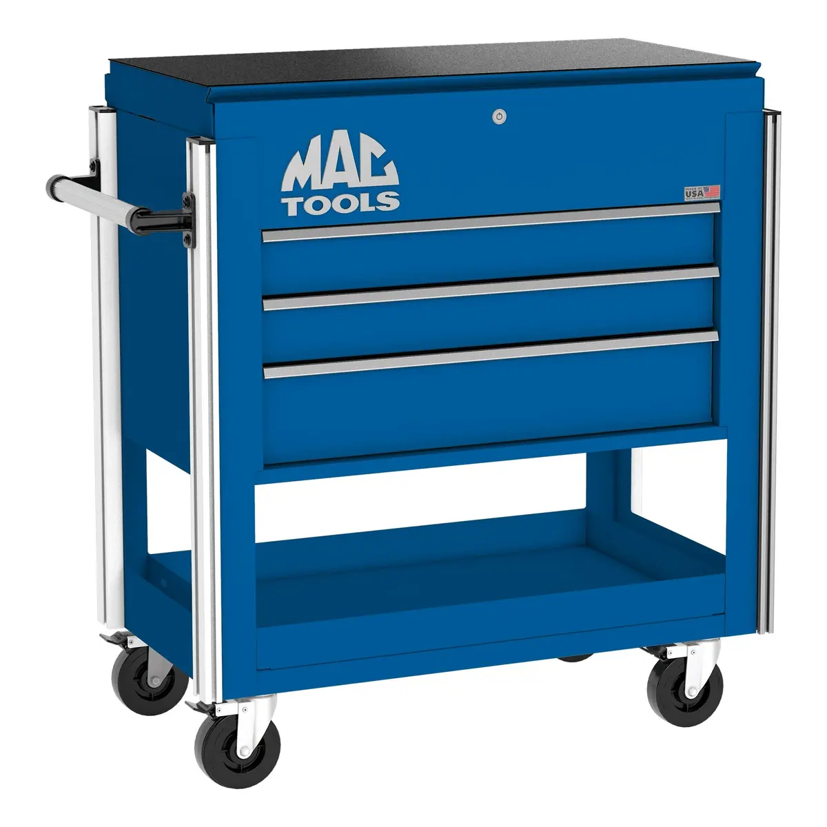 5-Drawer Utility Cart W/ Full Lid - Sapphire Blue 1