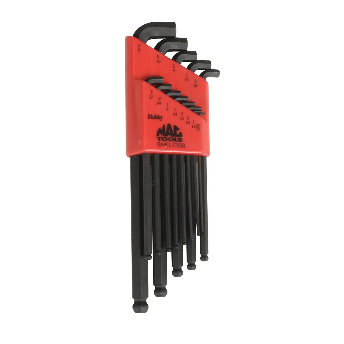 13-Pc. Sae Stubby Ball-End Hex L-Key Set 1