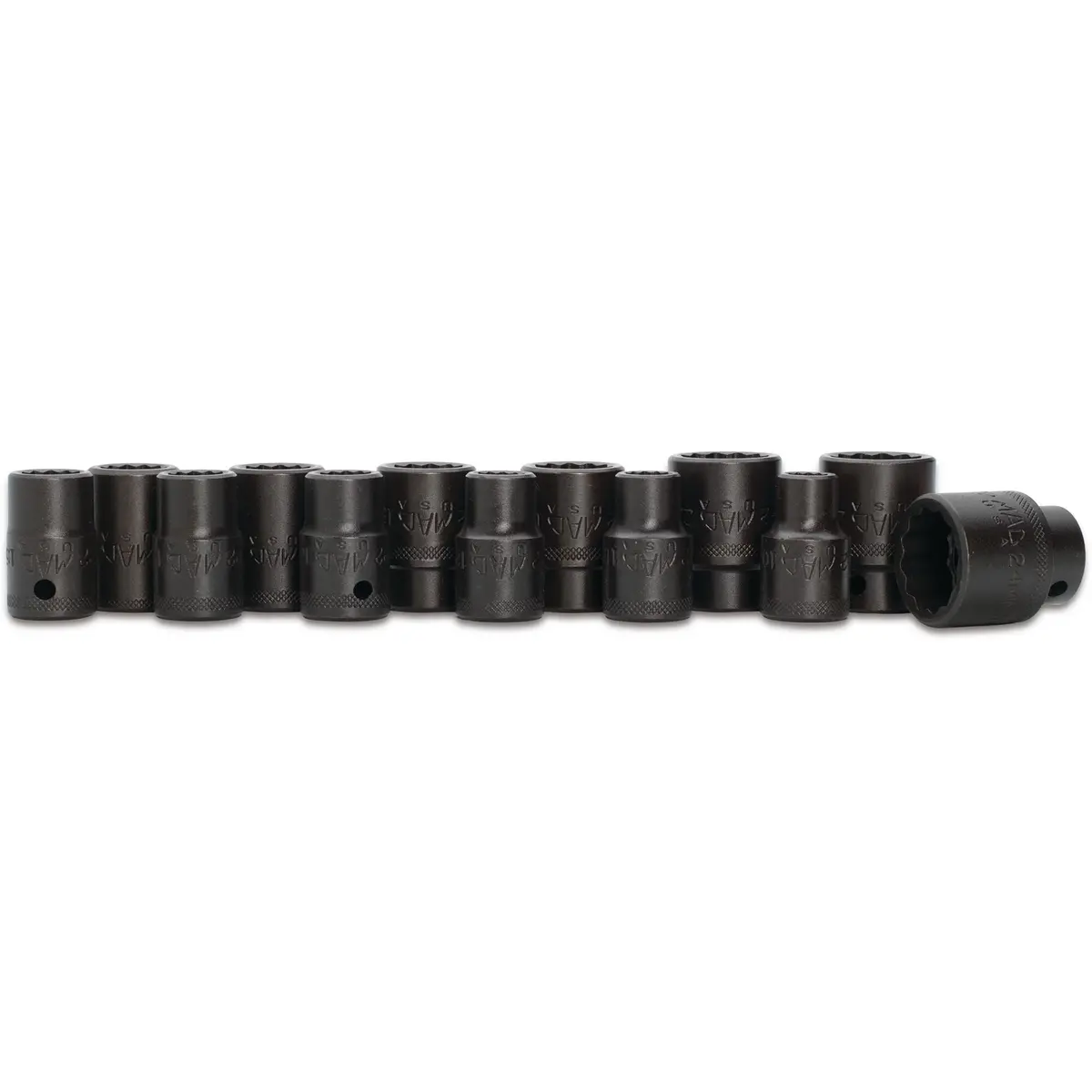 13-Pc. 1/2" Drive Metric Impact Socket Set - 12-Pt. 1