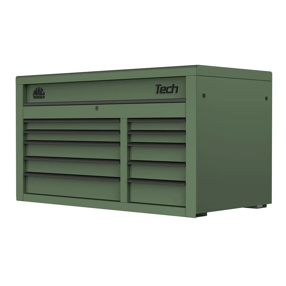 Tech™ Series 10-Drawer Top Chest - Olive Green 1