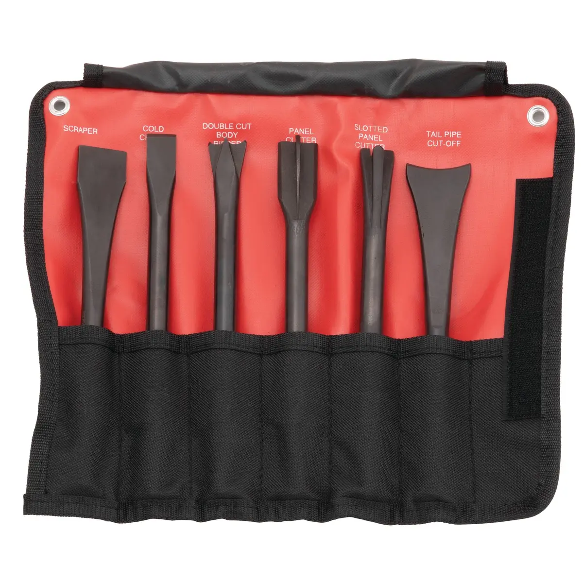 6-Pc. Non-Turning .401 Shank Air Hammer Bit Set 1