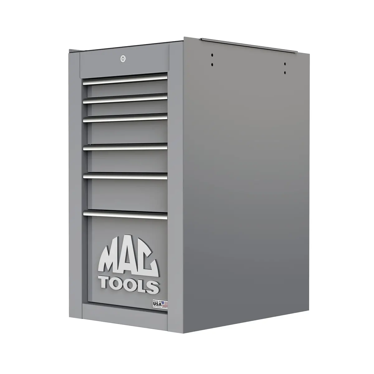 Tech™ Series 6-Drawer Side Cabinet With Powertech™ Drawer - Mica Gray 1
