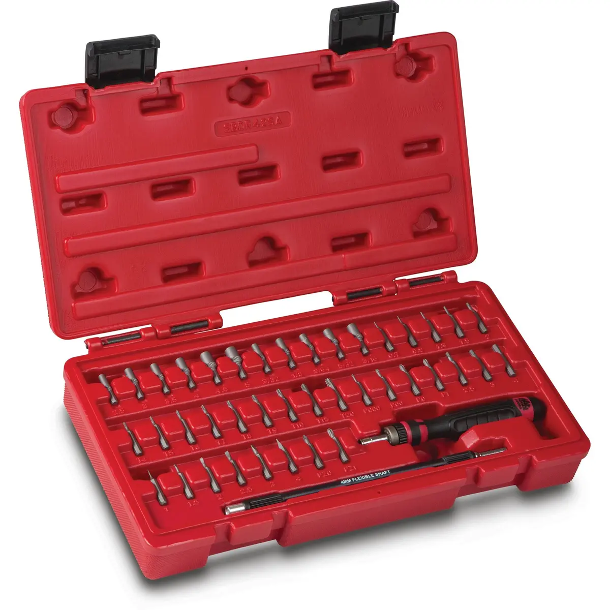 42-Pc. 1/8" Hex Drive Mac-Grip Ratcheting Precision Bit Driver Set 1