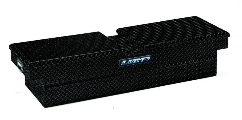 Lund Universal Aluminum Gull Wing Crossbar Storage Box – Matte Black Finish 1
