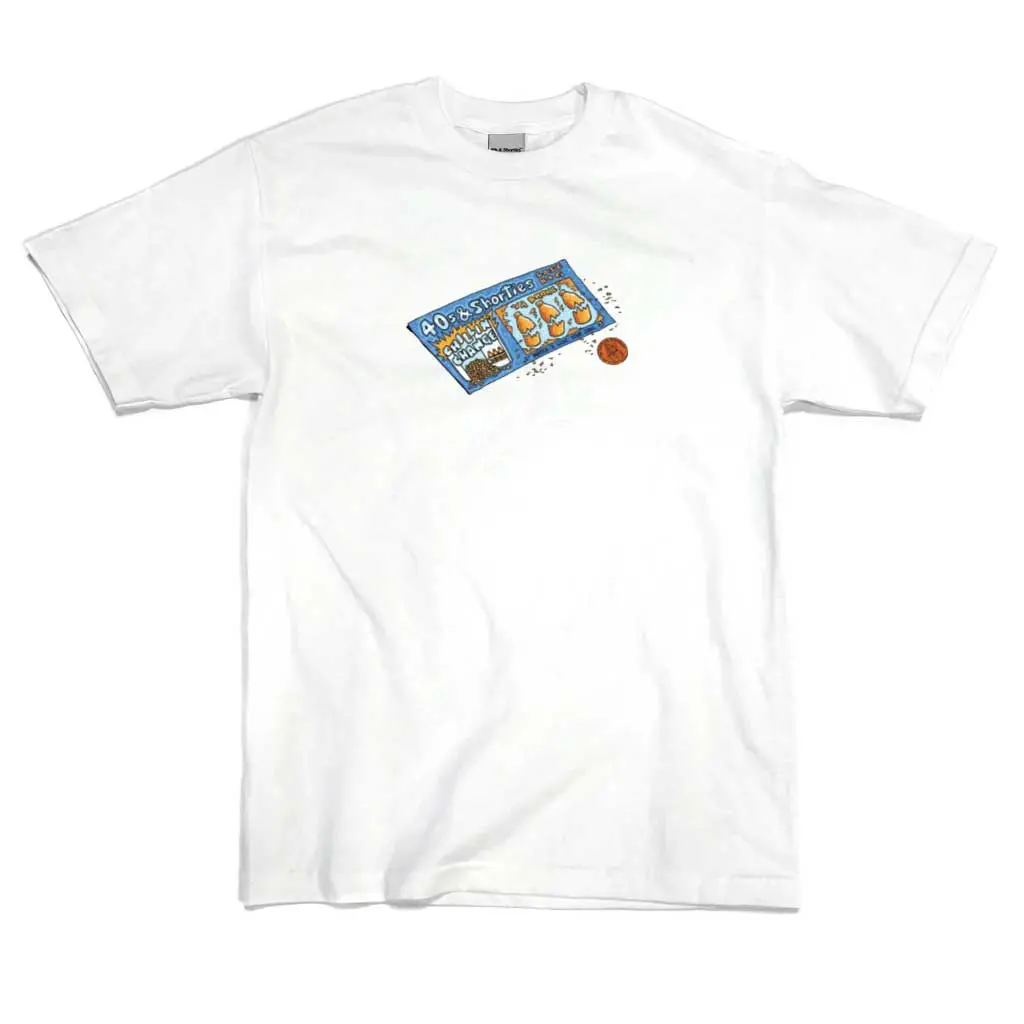 40S & Shorties Scratcher Tee - White 1