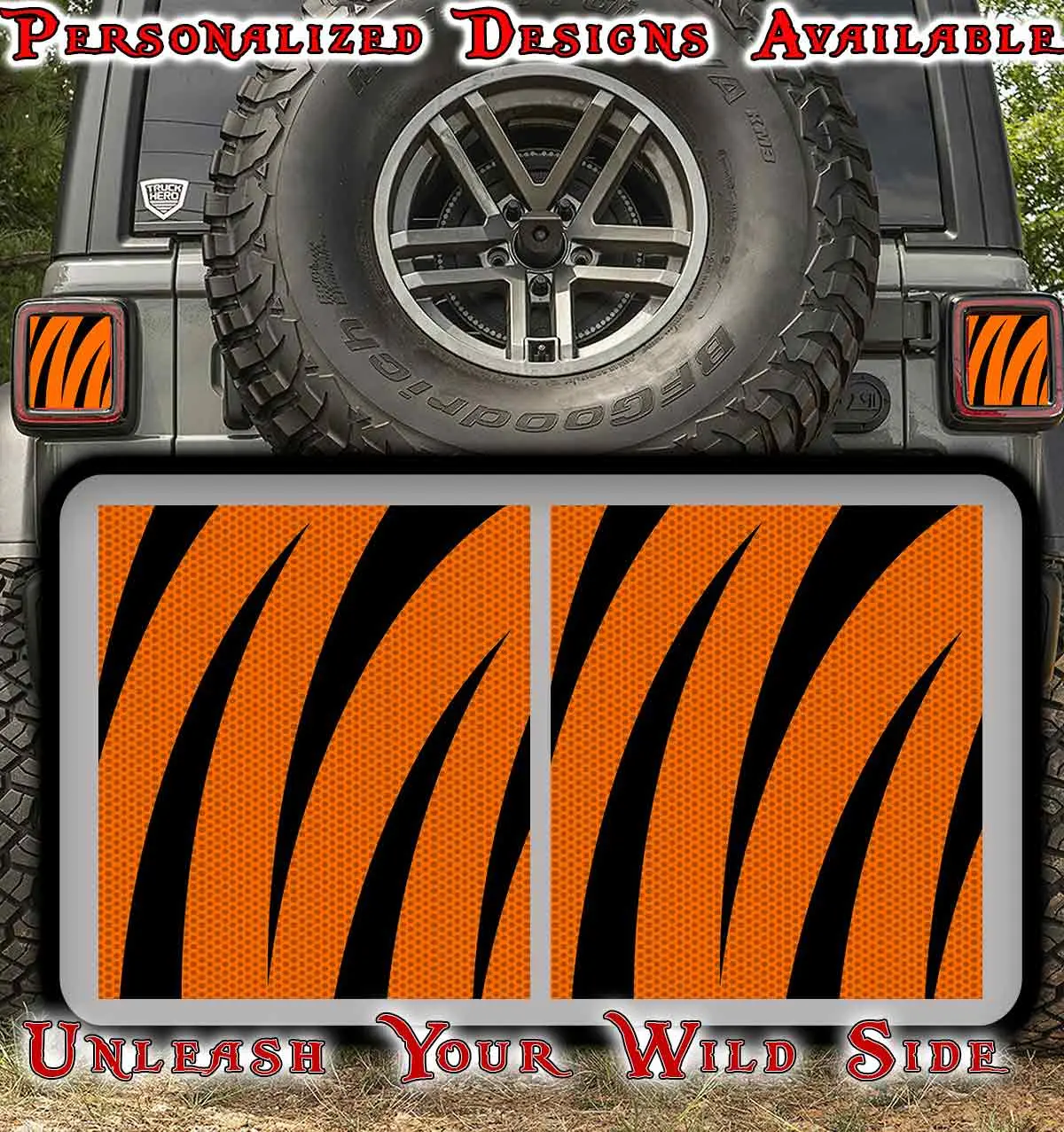Bengal Strips Taillight Cover Decal 1