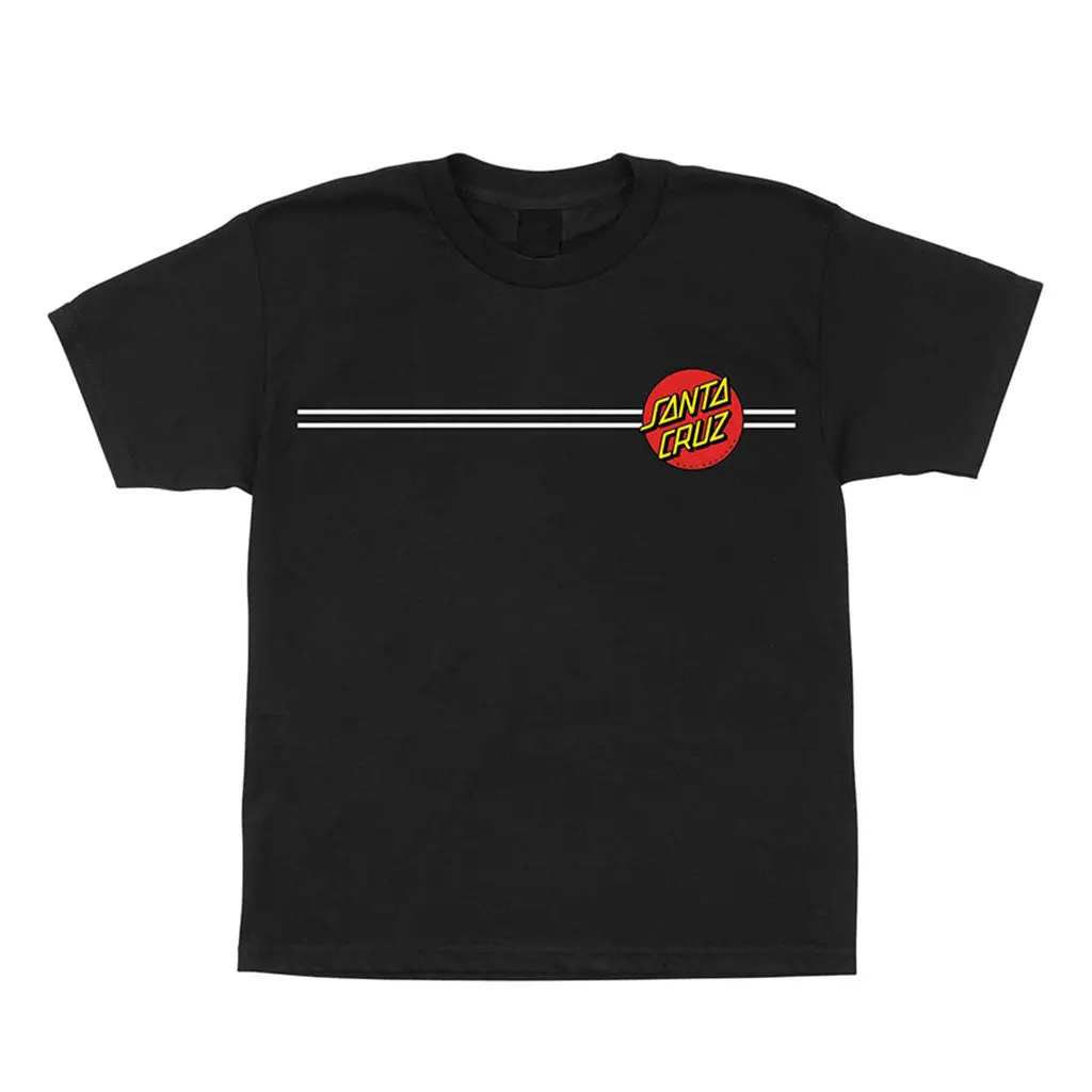 Santa Cruz Youth Classic Dot Tee - Black 1