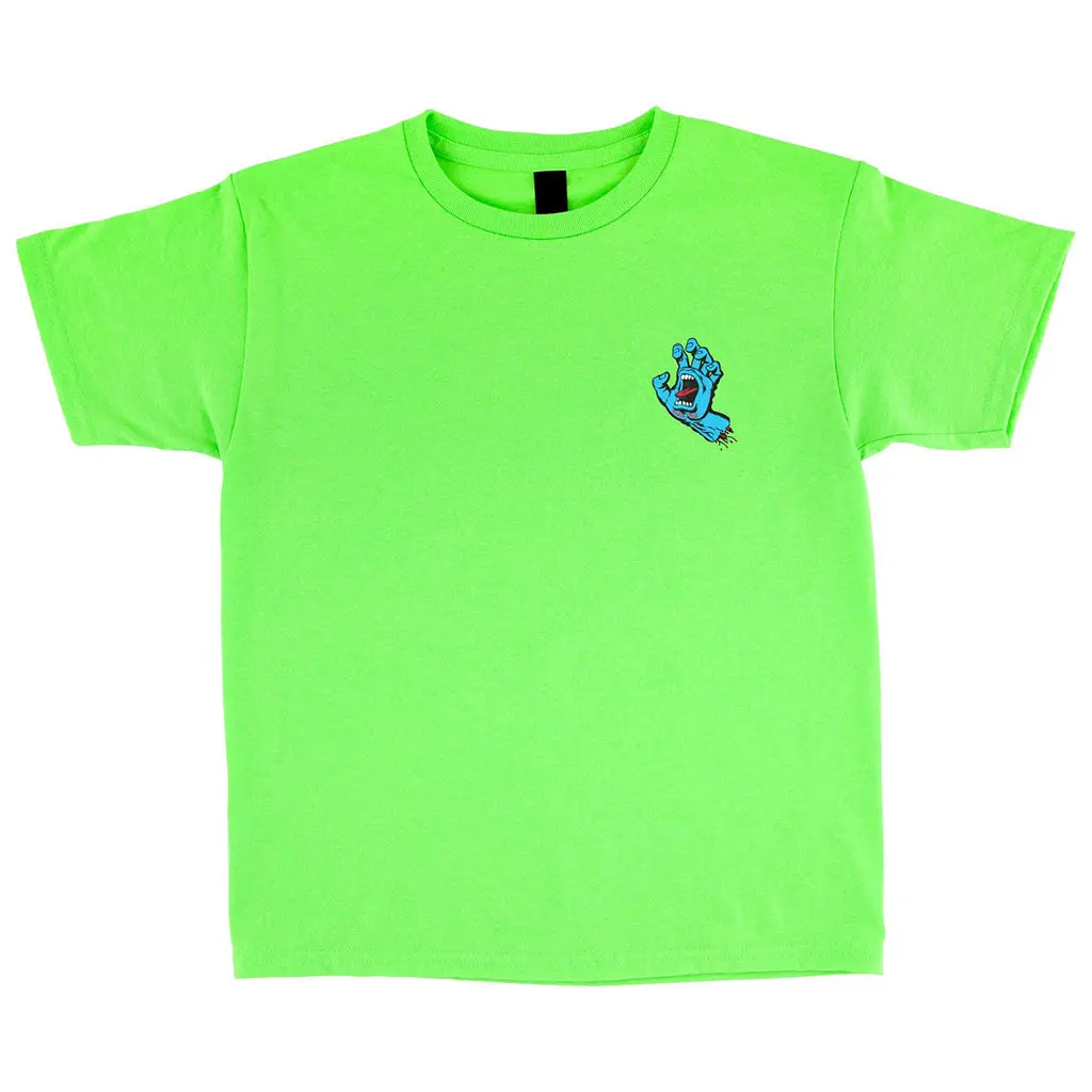 Santa Cruz Youth Screaming Hand S/S Tee - Neon Green 1