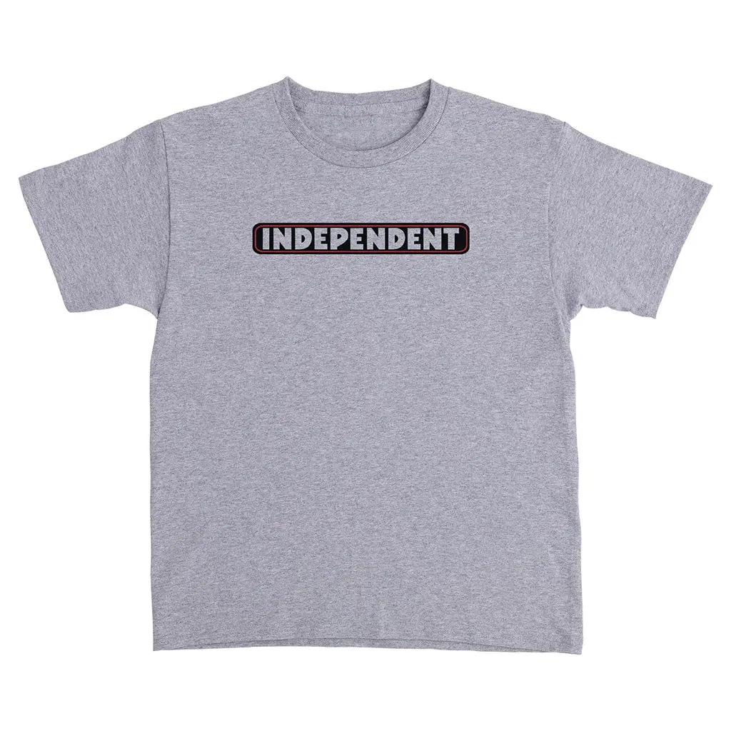 Independent Youth Bar Logo S/S Tee - Sport Grey 1