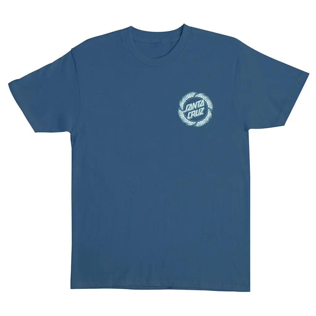 Independent Flamed Ringed Dot S/S Tee - Blue Dusk 1