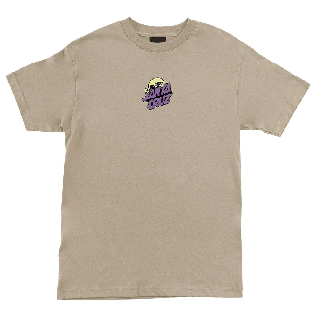 Santa Cruz Knibbs Invasion Hand S/S Heavyweight Tee - Sand 1