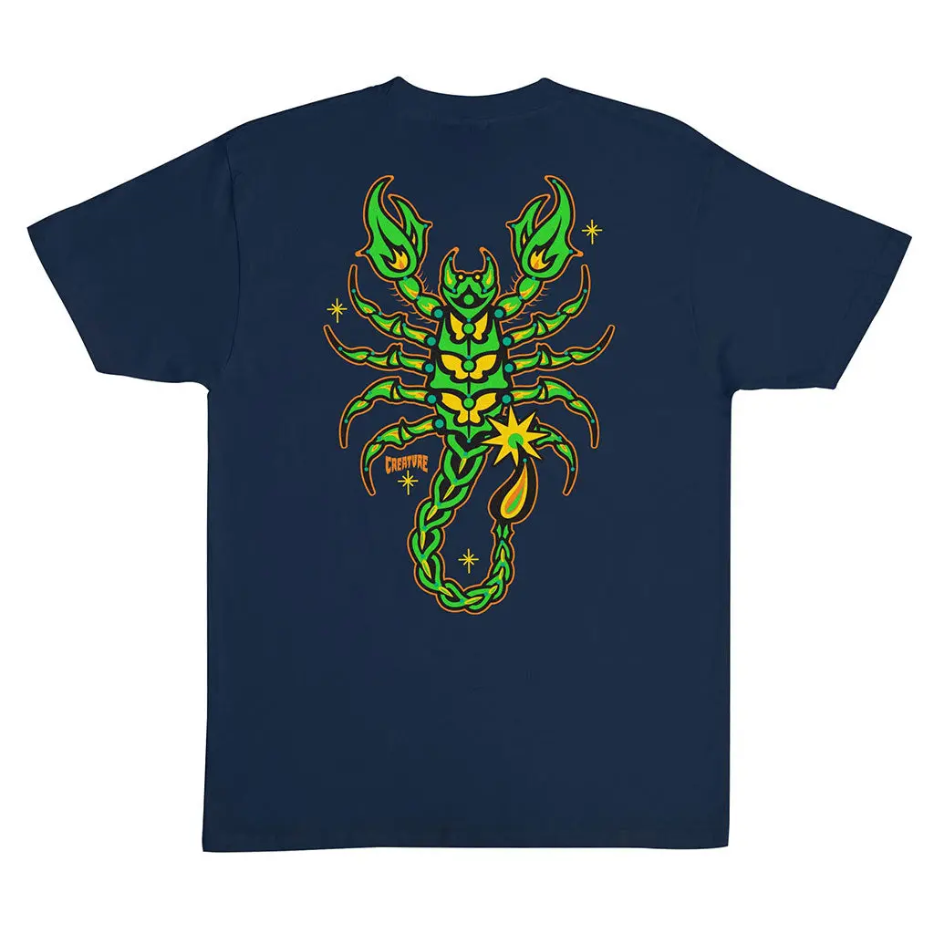 Creature Deadly Sands S/S Tee - Navy 1