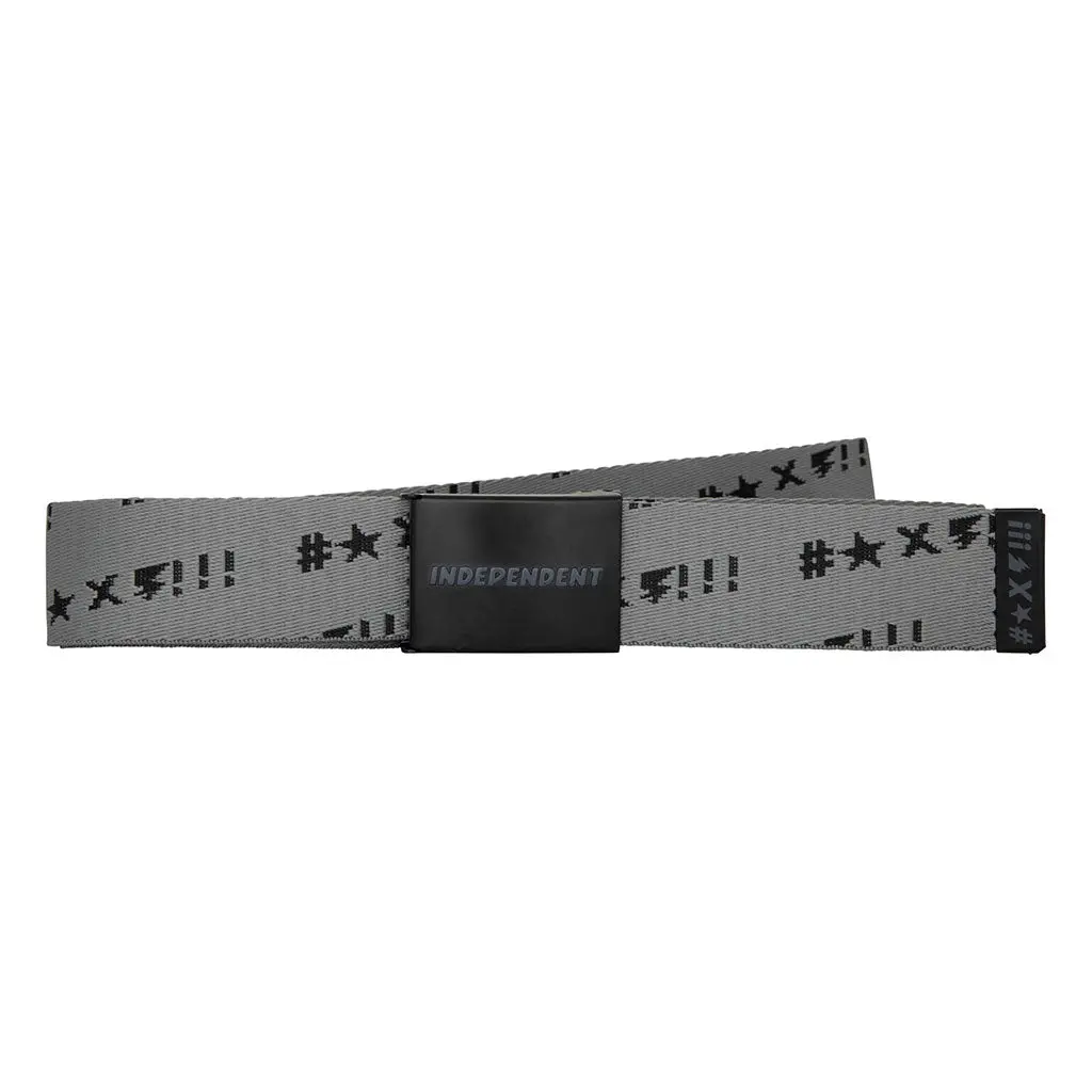 Independent Exclamation Web Belt - Black 1
