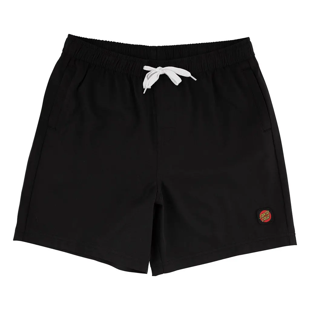 Santa Cruz Dot Pull On Boardshort - Black 1