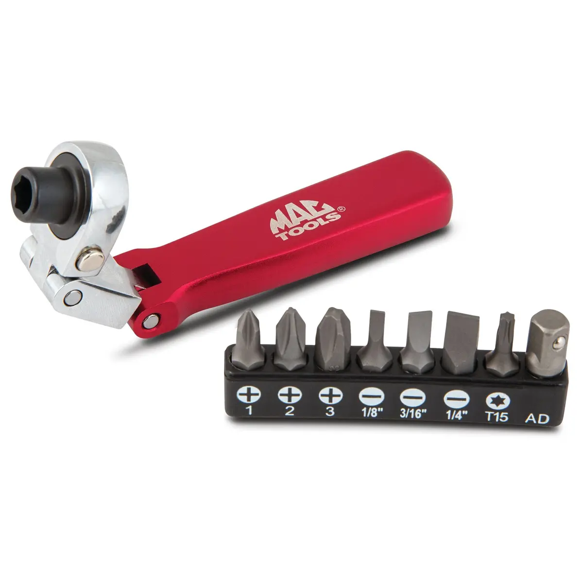 9-Pc. 1/4" Hex Drive Dual-Flex-Head Bit Driver Kit 1