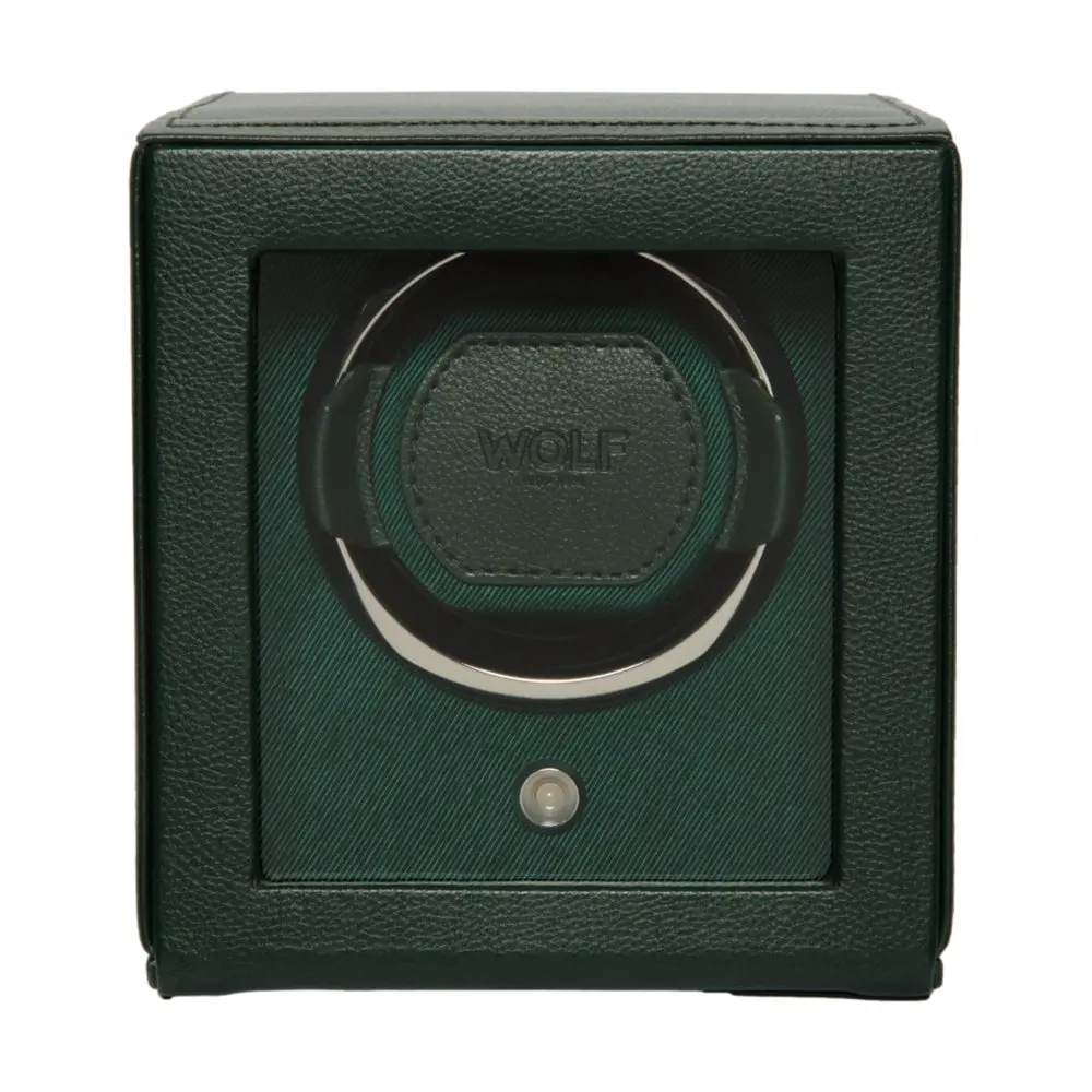 Cub Single Watch Winder With Cover - Green 1