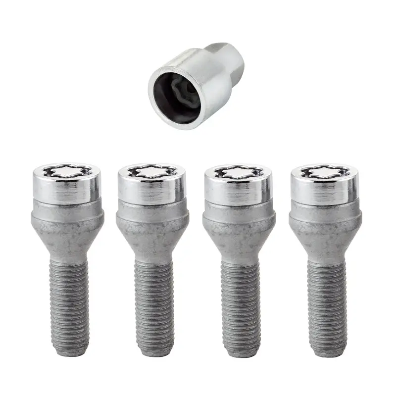Mcgard Chrome Wheel Lock Bolt Set – 4-Pack, Cone Seat, M12X1.5, 17Mm Hex, 31.7Mm Shank 2