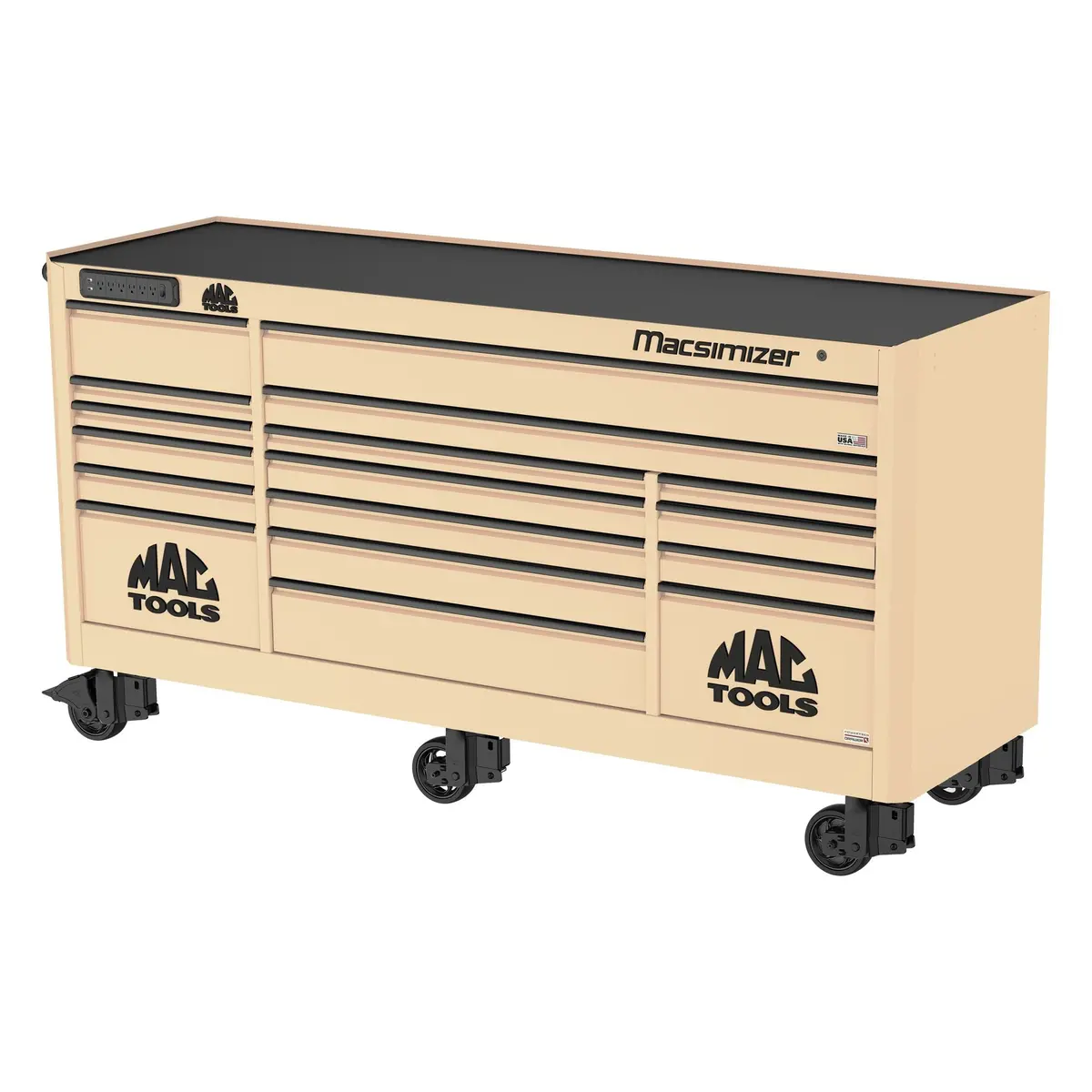 Macsimizer® 17-Drawer Workstation - Desert Tan 1