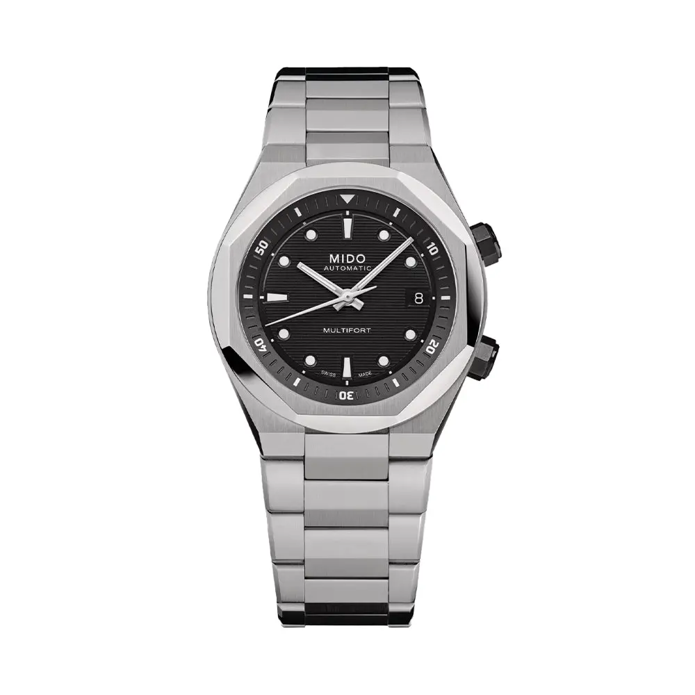 Multifort 8 Two Crowns Automatic 40Mm - Black On Bracelet 1