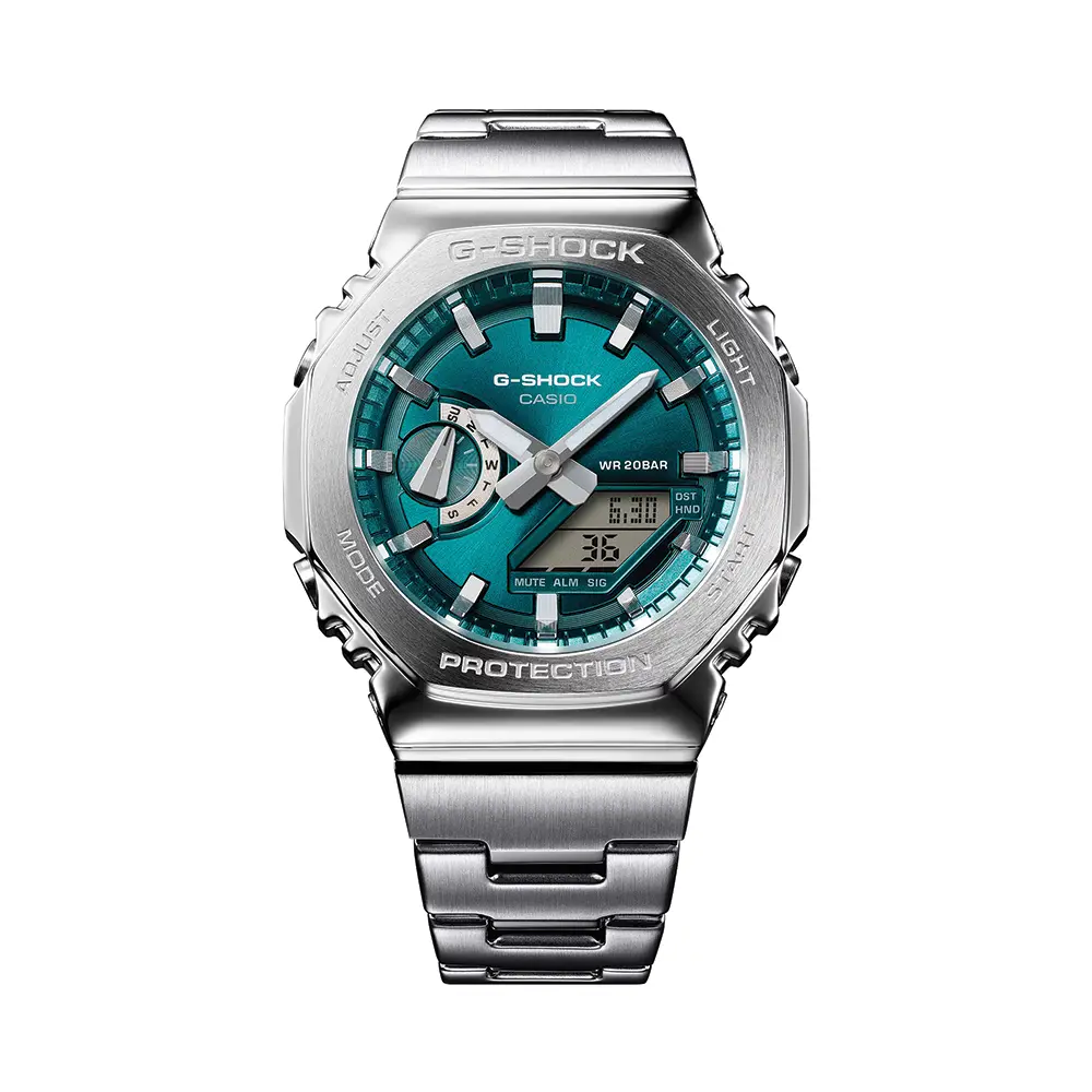 Gm2110d-3A1 44.4Mm - Blue-Green On Bracelet 1