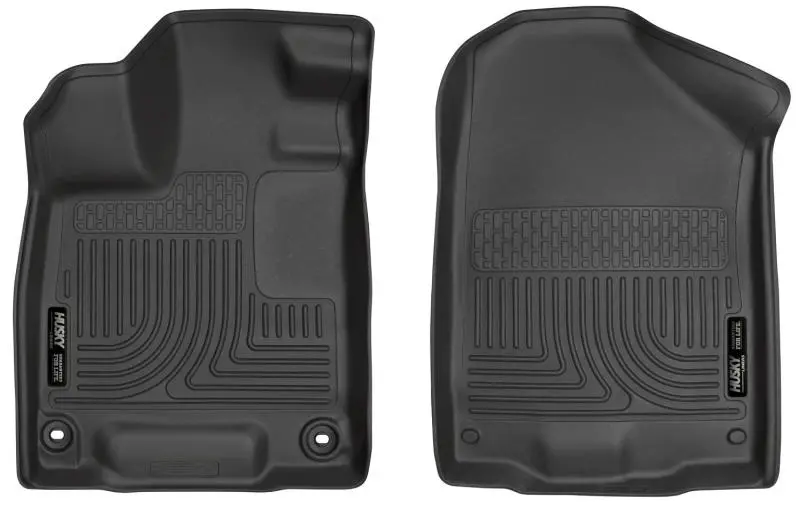 Husky Liners Weatherbeater Front Floor Mats – Black, Custom Fit For 2016 Honda Pilot 1